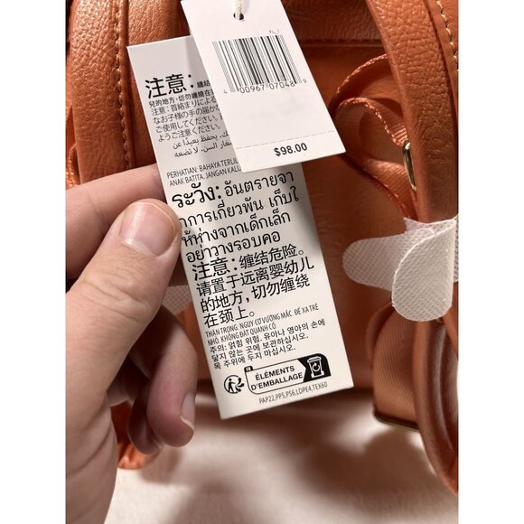 Disney Parks Loungefly Minnie Mouse Copper Sequin Mini Backpack NWT - Picture 13 of 16